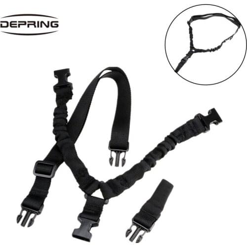 Tactical Nylon Single One Point Rifle Sling Shoulder Strap Adjustable Airsoft Paintball Gun Strap Hunting Gun Accessories