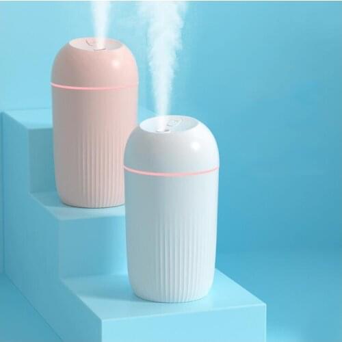 400ML Silent USB Air Humidifier Gentle Night Light Aroma Diffuser Continuous Intermittent Spray Can Work For 8-12 Hours
