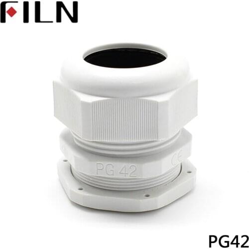 High Quality IP68 PG7 PG42 M40x1.5 3-6.5MM Waterproof Nylon Cable Gland No Waterproof Gasket Plastic Cable Gland