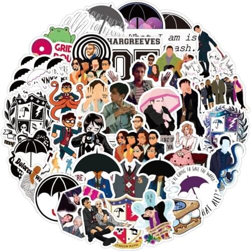 10/50PCS Classic TV Show The Umbrella Academy Stickers DIY Fridge Guitar Laptop Motor Luggage Skateboard Graffiti Sticker Decals