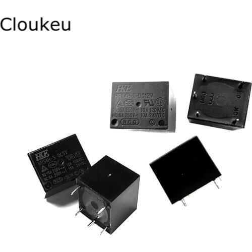100Pcs Relay DIP5 HRS4H-S- DC 5 12 24V T73 10A 5V 12V 24V -C