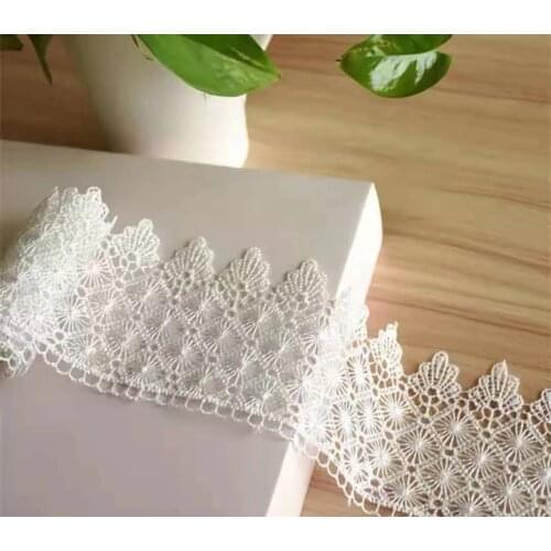 8.5CM 5yards Retro Fashion lace ribbon for Dress, African Lace fabric 2020 high quality Lace Trimming Gift Packaging