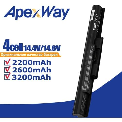 Apexway 4 Cells Laptop Battery VGP-BPS35A for SONY SVF15 series SVF152A25T SVF152A29V SVF15N19SCB 1