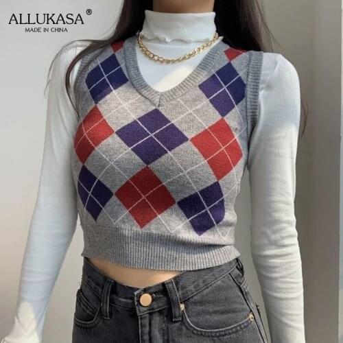 Женские короткие жилеты Allukasa China At AliExpress