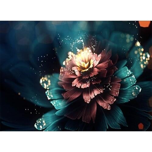 LaoJieYuan Diamond Embroidery Patterns Flower Round 5D DIY Diamond Painting Living Room Home Decor Needlework