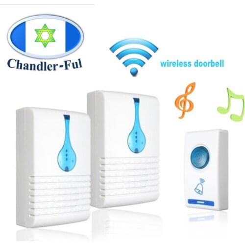 Wireless DoorBell Call AC Powered loud chime kit 36 Song 100m Rang Remote Control Home Hotel Security Smart musical Doorbells