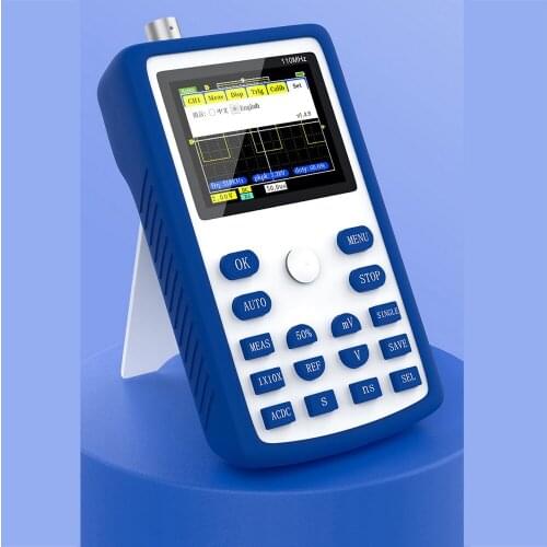 2.4 inch Digital Oscilloscope 110MHz Bandwidth Channel Oscilloscope Built-in 3000mAH Battery Measuring Oscilloscope Trigger Mode