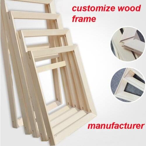 Wood Frame For Canvas Oil Painting Nature Frame Picture Inner Frame Wall Pictures Painting On The Wall Customize Size With Frame