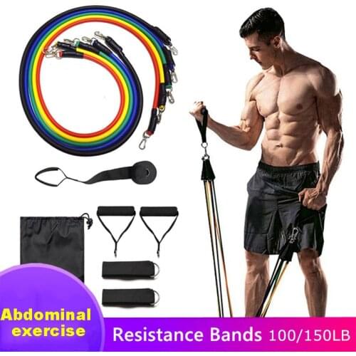 Factory Direct Sales 100/150 Lbs Chest Expander TPE Latex Home Training Elastic Band Resistance Bands Pulling Rope