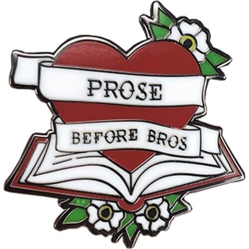 Book Lover Women Enamel Pin