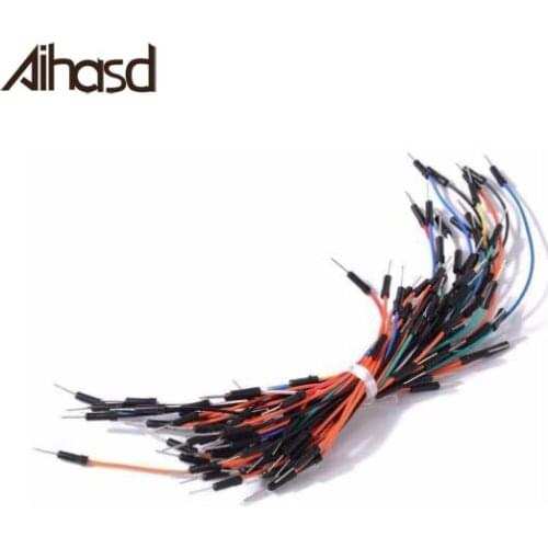 65PCS/LOT Male to Male Solderless Flexible Breadboard Jumper Cables/Wires For Arduino