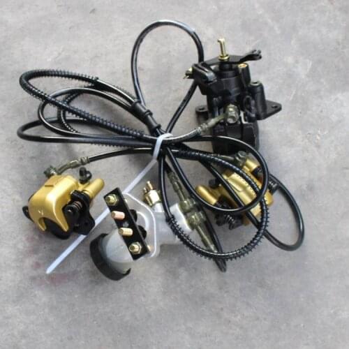 Four-wheel Go Kart Refitting Accessories One Drag Three Disc Brake Hydraulic Brake Pump with Foot Brake Master Cylinder
