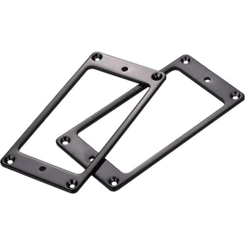 2pcs Electric Guitar Humbucker Pickup Ring Guitar Metal Flat Frame Mounting Ring E56D