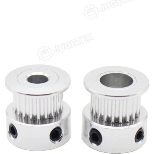 JUGETEK GT2 Pulley 24Teeth 6.35mm Bore for 6mm Width Belt for 3D Printer Part GT2 Timing Pulley