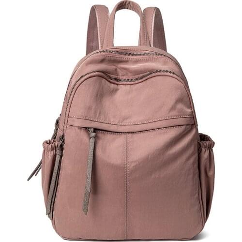 Teenage Girls Black Small Bagpack Women Backpack 2021 Fashion Style School Bags Soft Fabric Travel Backpacks Bookbags