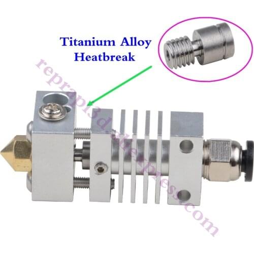 Micro Swiss Cloned All Metal Hotend Kit /300C Flexible Friendly CR10 w/ Titanium Thermal Heat break F/ Creality CR-10 3D Printer