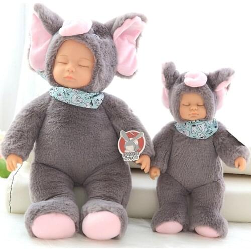 Baby Sleeping Plush Dolls Simulation Baby Dolls Plush Animal Toy Placate Kids Playmate Children Birthday Gift Stuffed Bed Toys