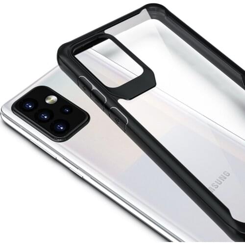 Luxury Slim TPU Acrylic Back Cover for Samsung Galaxy A52 2021 case A72 Transparent Phone Cases for Samsung A72 A52 fundas