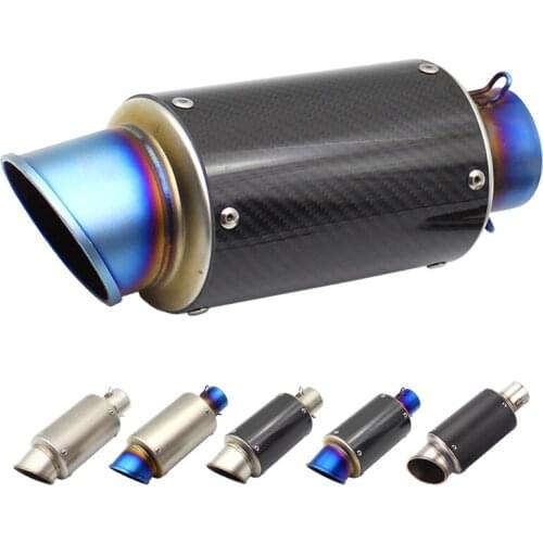 Inlet 51mm 61mm Motorcycle Exhaust Muffler End Pipe Motorbike Pitbike Scooters Universal Exhaust DB Killer Escape Moto