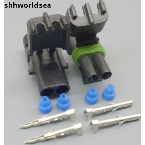 Worldgolden 5/30/100set 2.5mm male and female T56 Backup Light Connector Wiring Pigtail LT1 LS1 Lamp socket