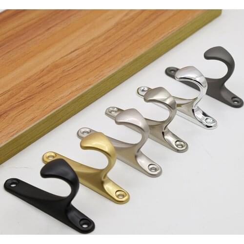 1PC Metal Wall Hooks with Screw Clothes Hanger Towel Rack Bathroom Sundries Organizer Creative High Quality Household Product