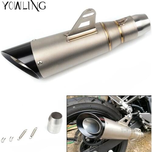 2018 New Model High Quality stainless steel 51mm Universal Motorcycle Exhaust Pipe Muffler Racing Exhaust