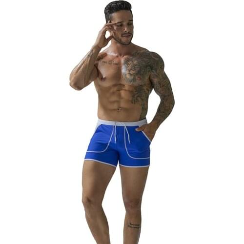 2020 Beach Swimwear Quick-drying Shorts Red Men Mens Boxer Trunks Soft Male Swim Panties Surf Board Shorts M-2xl One Piece New