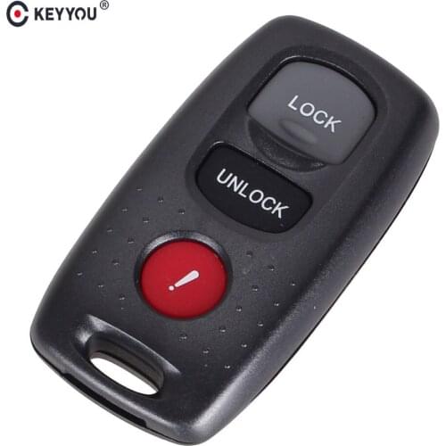 KEYYOU 3 Buttons Car Replacement Remote Key Shell Fit For MAZDA 3 6 MPV Protege 5 Transmitter Keyless Entry Fob Key Case Cover