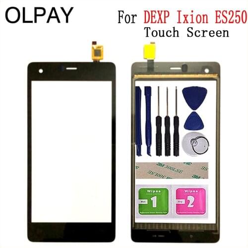 5.0'' Mobile Touch Screen For Dexp Ixion ES250 Touch Screen TouchScreen Digitizer Panel Front Glass Free Adhesive + Wipes