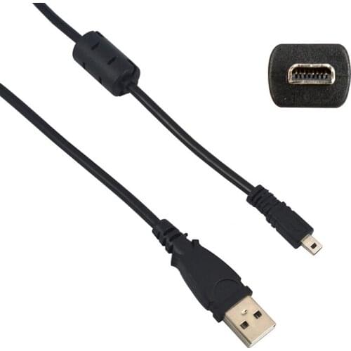 2018 Black 4.9 ft 59 Inch 1.5M 8 Pin UC-E6 Camera USB Data Cable Cord For Olympus Pentaxist FinePix For Sony Nikon Coolpix