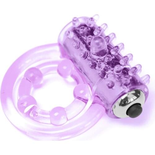 Double rings Vibrators cockring Ball loop Delay Premature Ejaculation Lock Fine Sex Toys product for Men