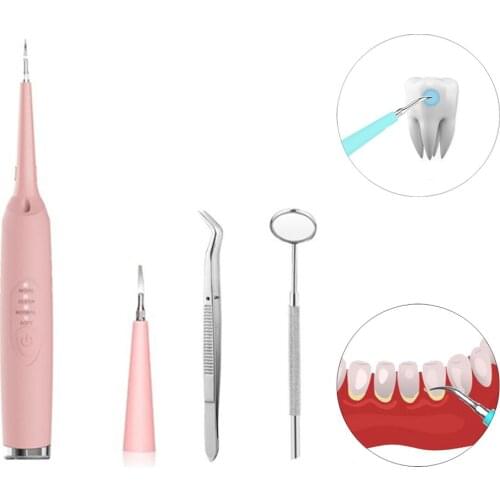 Electric Sonic Oral Irrigator Dental Scaler Tooth Calculus Tartar Remover Healthy Gums Dentist Waterproof Whiten Teeth Cleaner