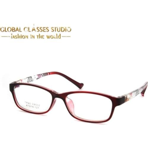 EyeglassesHigh Quality Frame New Fashion Style Red Color TR90 Material Teenage-Kids Child Girl Optical Glasses Eyewear D9002-C5