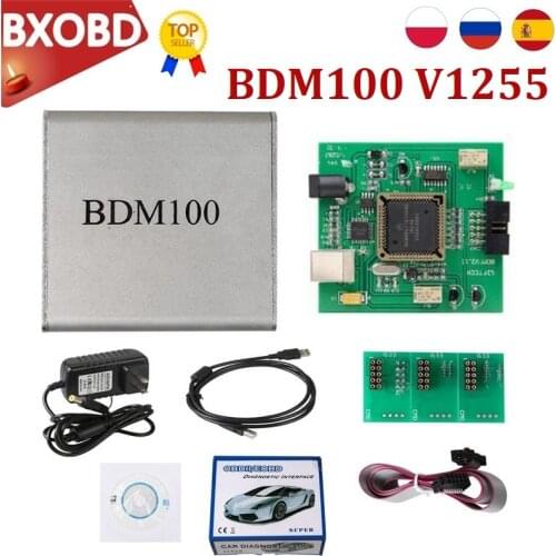 Professional BDM100 V1255 ECU Flasher Chip Tuning Programmer Interface BDM 100 ECU Flasher Code Reader OBDII Diagnostic Tool