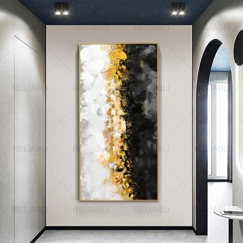 Nordic Black Gold Foil Canvas Painting Modern Abstract Living Room Luxury Home Decoration Art Canvas Posters and Prints Cuadros