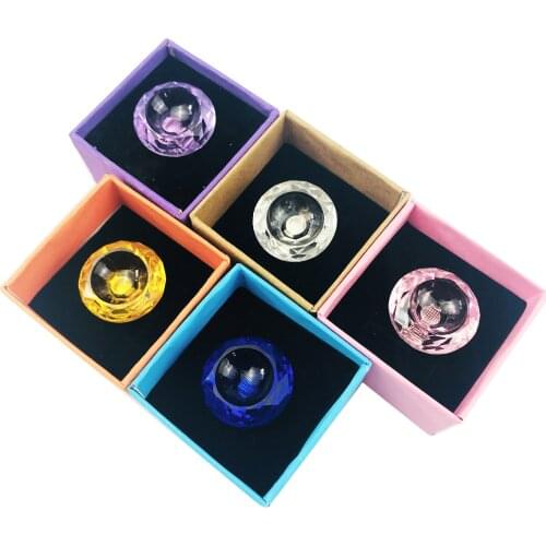 CoMango Eyelashes Extension Glue Ring Adjustable Finger Rings Glue Holder Crystal Eyelash Adhesive Pallet Eye Lashes Makeup Tool