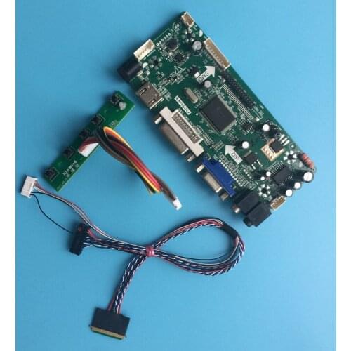 Kit For LP140WH2-TLA2 LED LCD 1366*768 Audio card DIY 40pin LVDS 14" DVI Panel Controller board HDMI VGA Screen Monitor