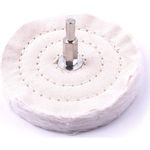 High Quality 1pcs 50x6x15mm 75x6x15mm 100x15x16mm Round Polishing Pad Diamond Buffing Mop Wheel For Metal Jewelry Wood Grinding