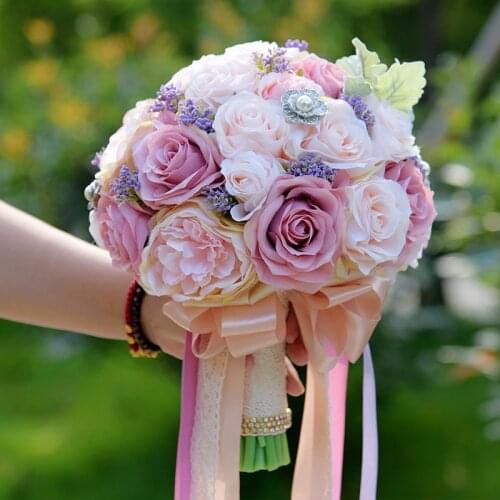 2020 New Arrival European Style Bridal Bouquets 30*20cm Bouquets Wedding Accessories Floral lace decorations