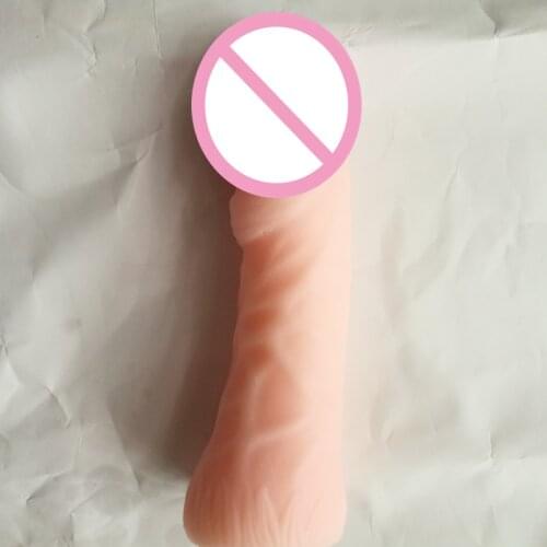 Huge Dildo For Female Masturbation, Cyberskin Dildo Real Cock Dia 5cm Sex Toys For Woman Big Realistic Dildo Penis, Sex Products