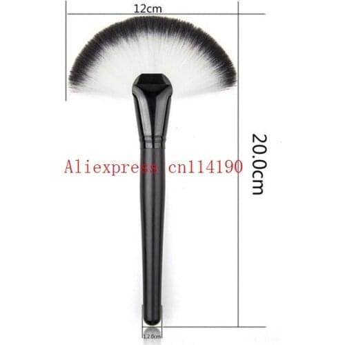 Wholesale 500pcs/lot Soft Makeup Large Fan Brush Blush Powder Foundation Make Up Tool big fan Cosmetics brushes