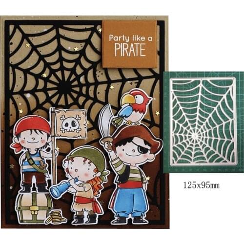 Spiderweb Cobweb Frame Metal Cutting Dies Embossing Die Cut Scrapbooking dies Paper Craft Knife Mould Blade Punch Stencils dies