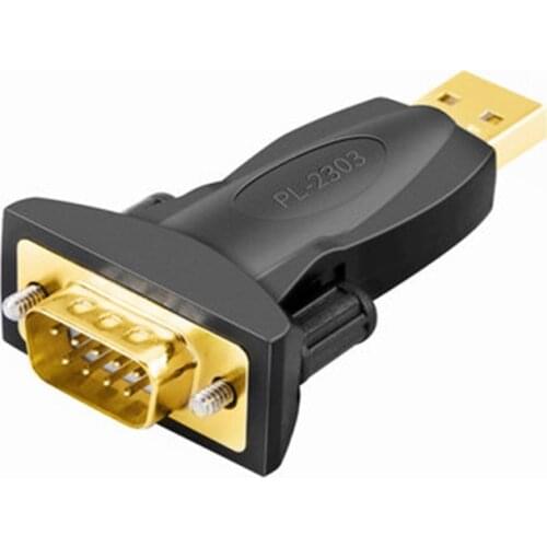 USB to DB9 Serial Adapter Gold Plated Male to Male Female RS232 FTDI PL2303 Converter Plug Adapter for Laptop Computer