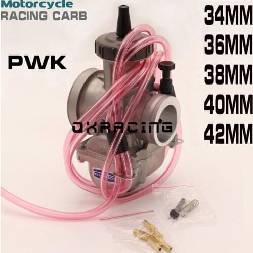 PWK Carburetor Motorcycle Carburetor 34 36 38 40 42 mm Racing Carb For Dirt Bike Motorcross Moped scooter Cub ATV Quad UTV Kart