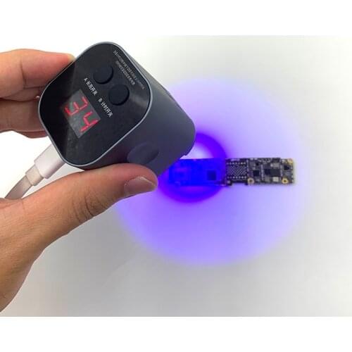 QIANLI UV Curing Lamp Intelligent Green Oil Purple Light 3S Fast Adhesive Glue For Phone Motherboard LCD Repair iUV