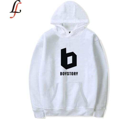 2020New Boystory Hoodies Men Women Boystory Print Red White Sweatshirt Kpop Casual Pullover Streetwear Moletom new arrival Tops