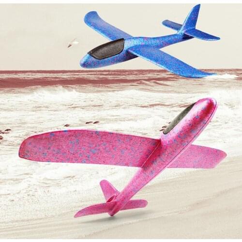 Creative Foam Throwing Airplane Aircraft Toy Hand-thrown Airplane Large Luminous Puzzle Anti-fall Children Model