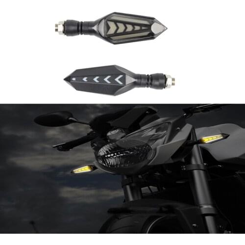 Universal Motorcycle Refitting Accessories LED Mobile Signal Lamp Arrow Water Three Side Turn Signal Motorcycle Direction Lamp