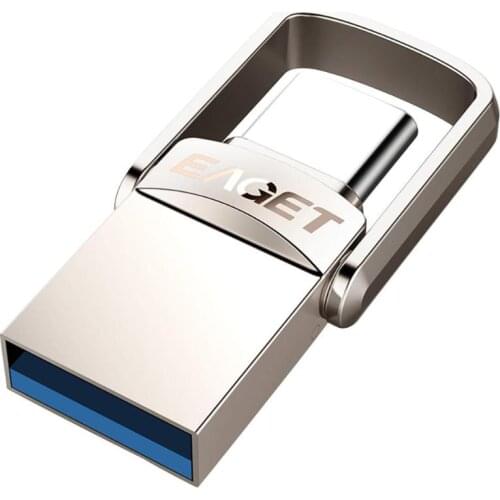 EAGET CU20 USB Flash Drive 32GB 64GB 128GB Metal Type C USB 3.0 Pendrive OTG Type-C Memory Stick Pen Drive For Computer Phone