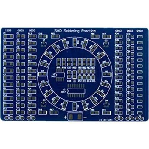 Rotating LED SMD NE555 Soldering Practice Board DIY Kit Fanny Skill Training DIY Kit Electronic PCB Board Module Suit
